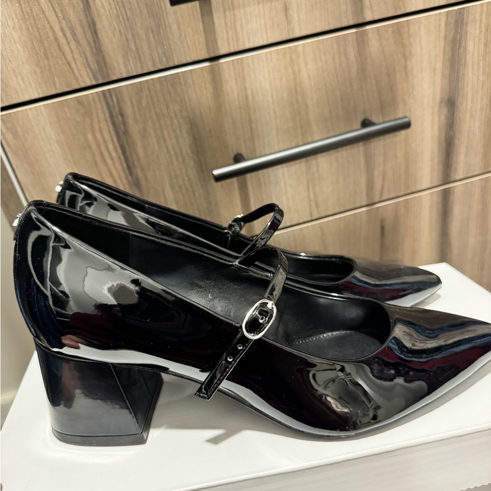 Calvin Klein Black Mary Jane (Leora) Heels